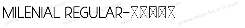 Milenial Regular字体转换